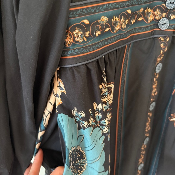 NWT Farm Rio Blossom Tapestry Black Dress - Size Medium - Picture 6 of 16